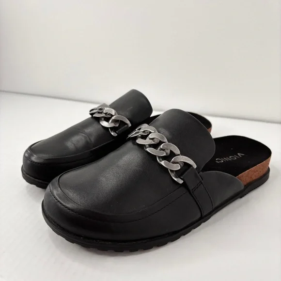 Vionic Georgie Mule Black Leather Womens Comfort Shoe Size 8.5 Arch Support NEW! - Picture 10 of 13